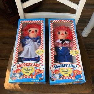 Raggedy Ann and RaggedyAndy original doll